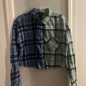 rue 21 cropped flannel